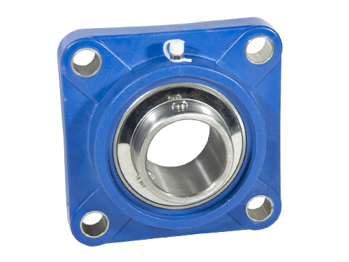 IBB Lagerblok Kunststof Blauw Vierkant TP-UCF204 RVS (20mm)
